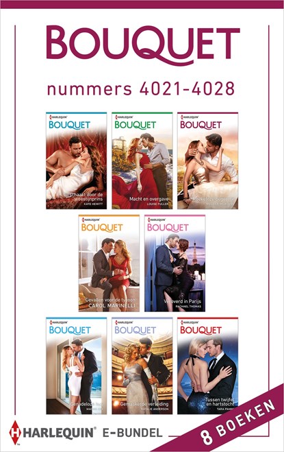 Bouquet e-bundel nummers 4021 - 4028, Kate Hewitt ; Louise Fuller ; Melanie Milburne ; Carol Marinelli ; Rachael Thomas ; Maggie Cox ; Natalie Anderson ; Tara Pammi - Ebook - 9789402538892