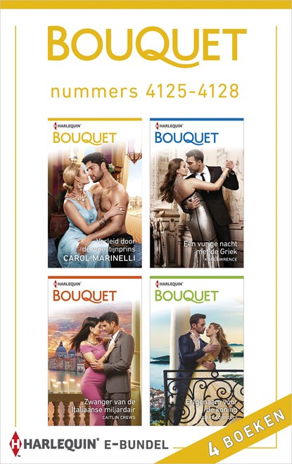 Bouquet e-bundel nummers 4125 - 4128, Carol Marinelli ; Kim Lawrence ; Caitlin Crews ; Clare Connelly - Ebook - 9789402544350