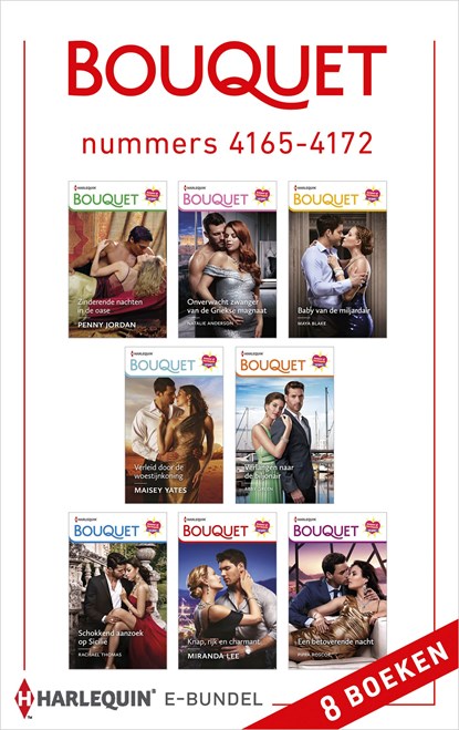 Bouquet e-bundel nummers 4165 - 4172, Penny Jordan ; Natalie Anderson ; Maya Blake ; Maisey Yates ; Abby Green ; Rachael Thomas ; Miranda Lee ; Pippa Roscoe - Ebook - 9789402546491