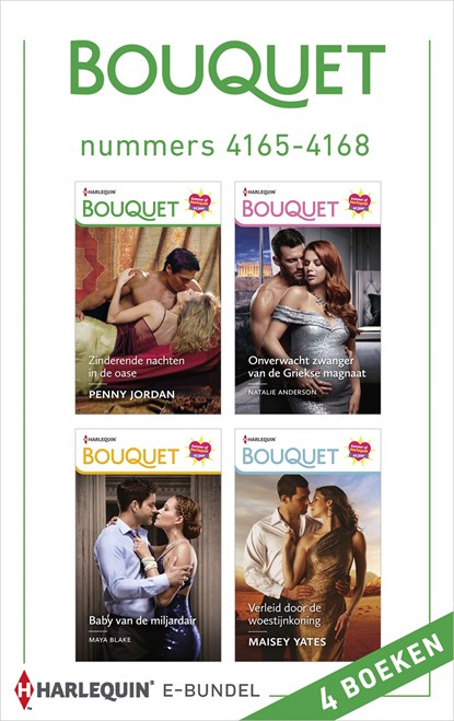 Bouquet e-bundel nummers 4165 - 4168, Penny Jordan ; Natalie Anderson ; Maya Blake ; Maisey Yates - Ebook - 9789402546507