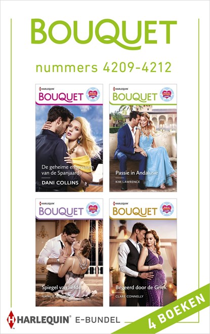Bouquet e-bundel nummers 4209 - 4212, Dani Collins ; Kim Lawrence ; Natalie Anderson ; Clare Connelly - Ebook - 9789402548556