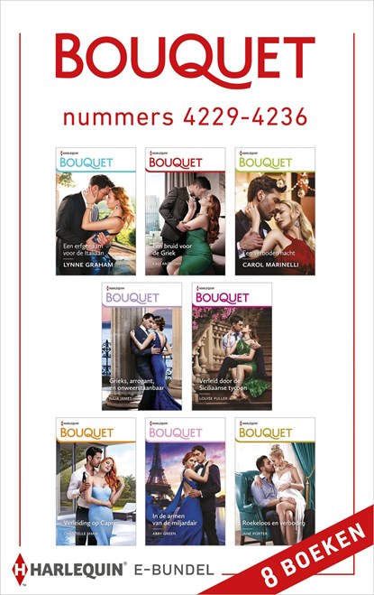 Bouquet e-bundel nummers 4229 - 4236, Lynne Graham ; Kali Anthony ; Carol Marinelli ; Julia James ; Louise Fuller ; Chantelle Shaw ; Abby Green ; Jane Porter - Ebook - 9789402550269