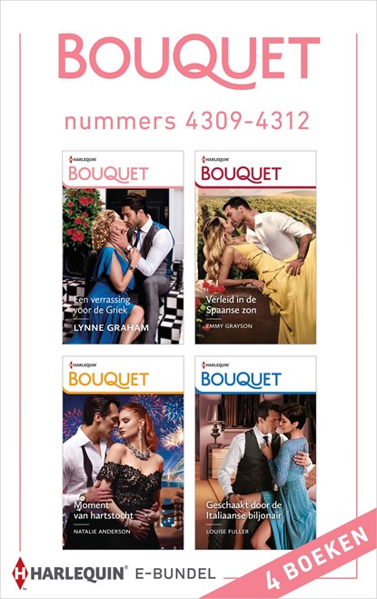 Bouquet e-bundel nummers 4309 - 4312, Lynne Graham ; Emmy Grayson ; Natalie Anderson ; Louise Fuller - Ebook - 9789402554267