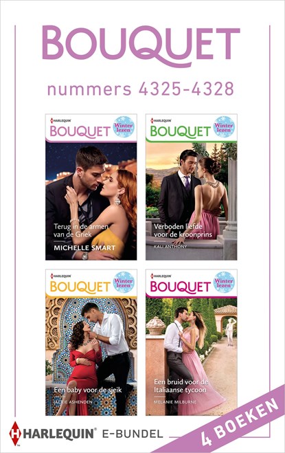 Bouquet e-bundel nummers 4325 - 4328, Melanie Milburne ; Michelle Smart ; Kali Anthony ; Jackie Ashenden - Ebook - 9789402555097