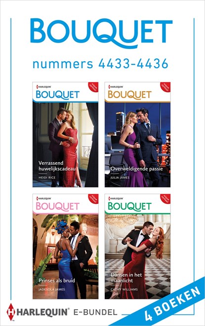 Bouquet e-bundel nummers 4433 - 4436, Cathy Williams ; Heidi Rice ; Julia James ; Jadesola James - Ebook - 9789402560923
