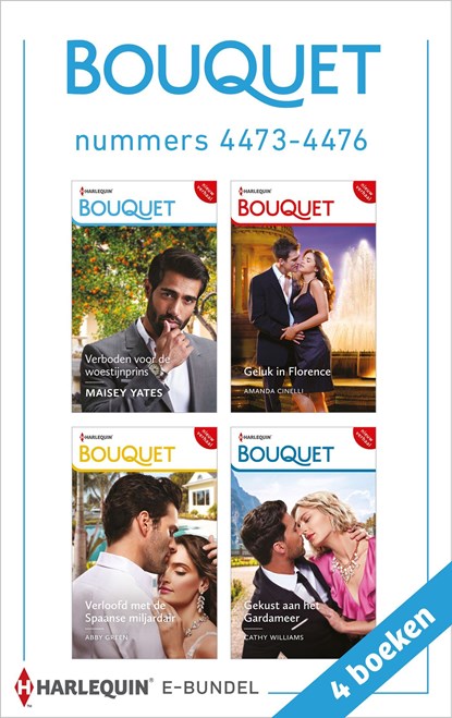 Bouquet e-bundel nummers 4473 - 4476, Maisey Yates ; Amanda Cinelli ; Abby Green ; Cathy Williams - Ebook - 9789402563177