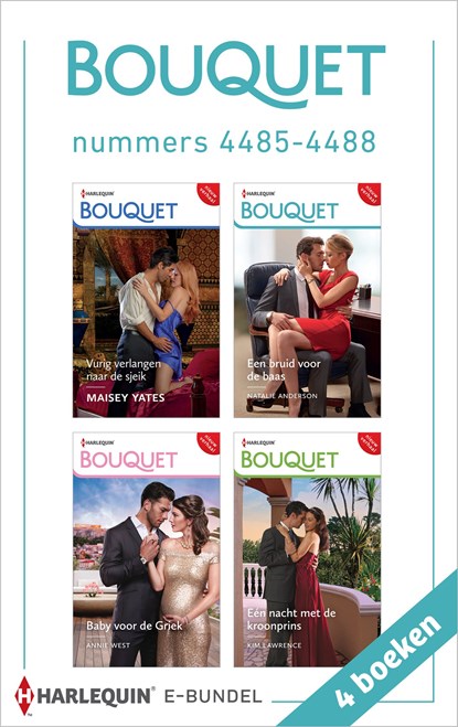 Bouquet e-bundel nummers 4485 - 4488, Maisey Yates ; Natalie Anderson ; Annie West ; Kim Lawrence - Ebook - 9789402564167