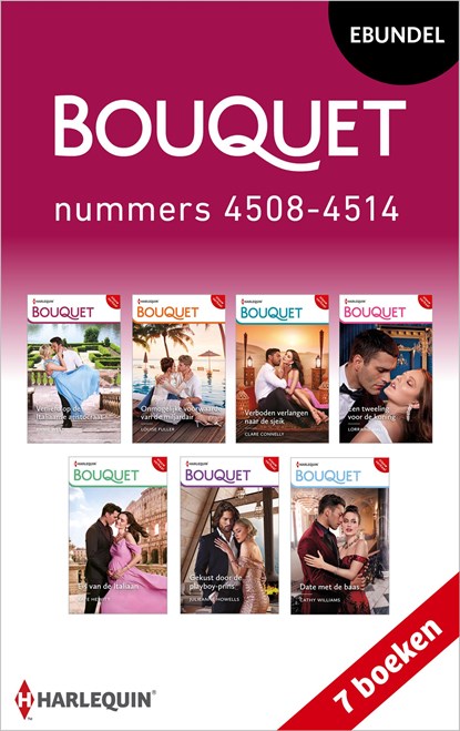 Bouquet e-bundel nummers 4508 - 4514, Annie West ; Louise Fuller ; Clare Connelly ; Lorraine Hall ; Kate Hewitt ; Julieanne Howells ; Cathy Williams - Ebook - 9789402565669