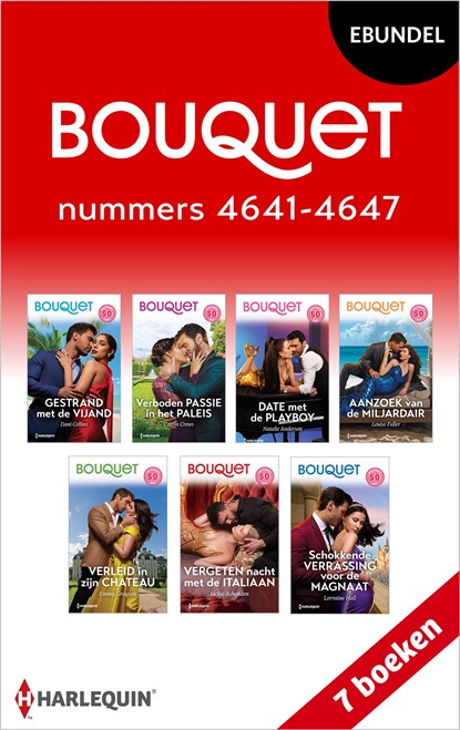 Bouquet e-bundel nummers 4641 - 4647, Dani Collins ; Jackie Ashenden ; Lorraine Hall ; Caitlin Crews ; Natalie Anderson ; Louise Fuller ; Emmy Grayson - Ebook - 9789402575866
