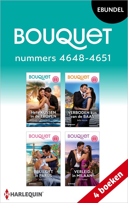 Bouquet e-bundel nummers 4648 - 4651, Carol Marinelli ; Bella Mason ; Julia James ; Tara Pammi - Ebook - 9789402576344