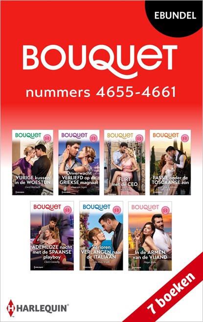 Bouquet e-bundel nummers 4655 - 4661, Carol Marinelli ; Maya Blake ; Fleur van Ingen ; Lucy King ; Kim Lawrence ; Clare Connelly ; Lela May Wight - Ebook - 9789402576801