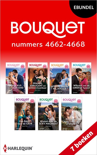 Bouquet e-bundel nummers 4662 - 4668, Caitlin Crews ; Kate Hewitt ; Heidi Rice ; Tara Pammi ; Julia James ; Annie West ; Natalie Anderson - Ebook - 9789402577396