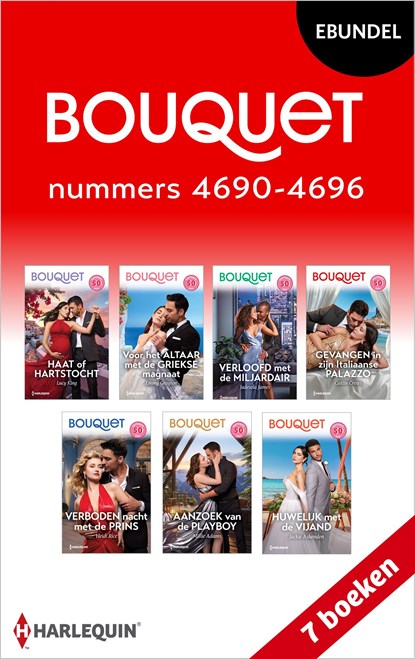 Bouquet e-bundel nummers 4690 - 4696, Lucy King ; Millie Adams ; Jackie Ashenden ; Emmy Grayson ; Jadesola James ; Caitlin Crews ; Heidi Rice - Ebook - 9789402579468