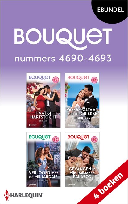 Bouquet e-bundel nummers 4690 - 4693, Lucy King ; Emmy Grayson ; Jadesola James ; Caitlin Crews - Ebook - 9789402579475