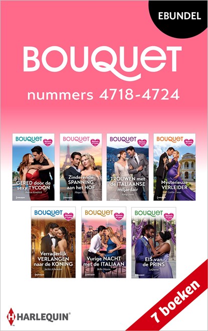 Bouquet e-bundel nummers 4718 - 4724, Sharon Kendrick ; Bella Mason ; LaQuette ; Maya Blake ; Abby Green ; Caitlin Crews ; Jackie Ashenden - Ebook - 9789402582451