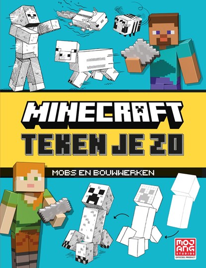 Minecraft teken je zo, Mojang AB - Gebonden - 9789402720778