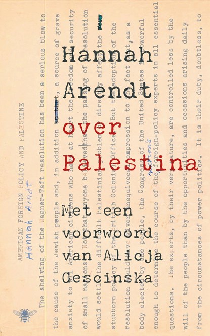 Over Palestina, Hannah Arendt - Gebonden - 9789403139791