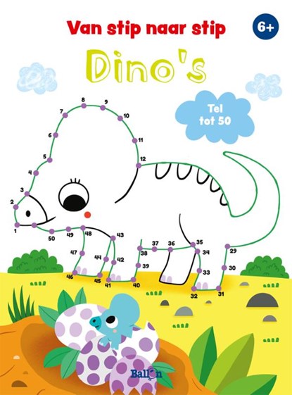 Van stip naar stip dino's,  - Paperback - 9789403210995