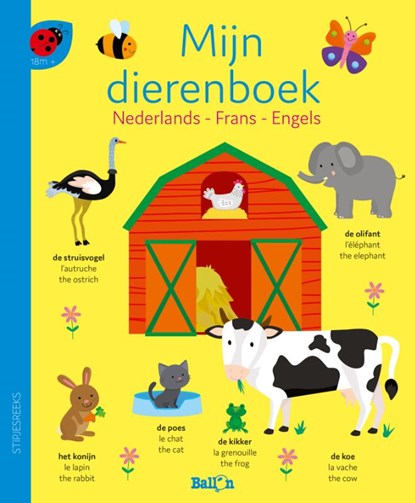 Mijn dierenboek - Nederlands, Frans, Engels, niet bekend - Gebonden - 9789403222363