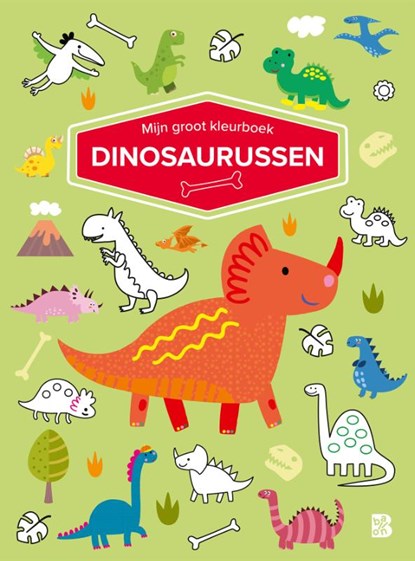 Mijn groot kleurboek - Dinosaurussen, niet bekend - Paperback - 9789403223018