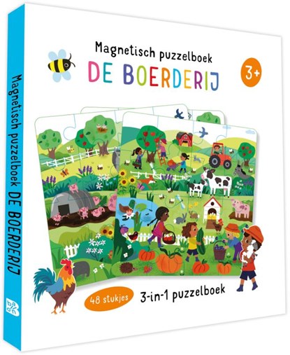 Magnetisch puzzelboek: De boerderij, niet bekend - Gebonden - 9789403238678