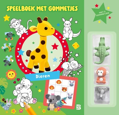 Speelboek met gommetjes: Dieren, niet bekend - Paperback - 9789403243412