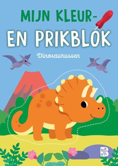 Mijn kleur- en prikblok: Dinosaurussen, niet bekend - Paperback - 9789403246307