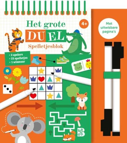 Het grote duel spelletjesblok 4+, niet bekend - Gebonden - 9789403246420