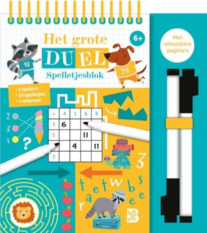 Het grote duel spelletjesblok 6+, niet bekend - Gebonden - 9789403246437