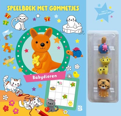 Speelboek met gommetjes: Babydieren, niet bekend - Paperback - 9789403246499