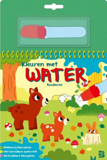 Kleuren met water: Bosdieren, niet bekend - Gebonden - 9789403246918