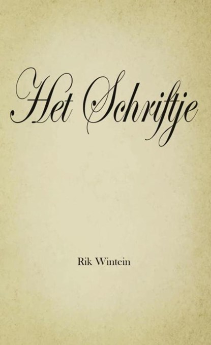 Het Schriftje, Rik Wintein - Paperback - 9789403611167
