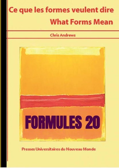 Formules 20, Chris Andrews - Paperback - 9789403645629