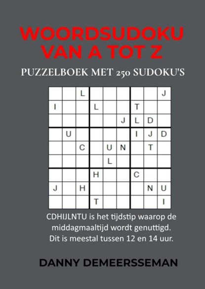 Woordsudoku van A tot Z, Danny Demeersseman - Paperback - 9789403668772