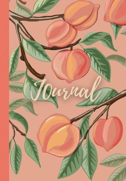 Notebook | Journal with digitally handmade Illustrated Hardcover | Peach, Sart By Sara Baptista - Gebonden - 9789403690438