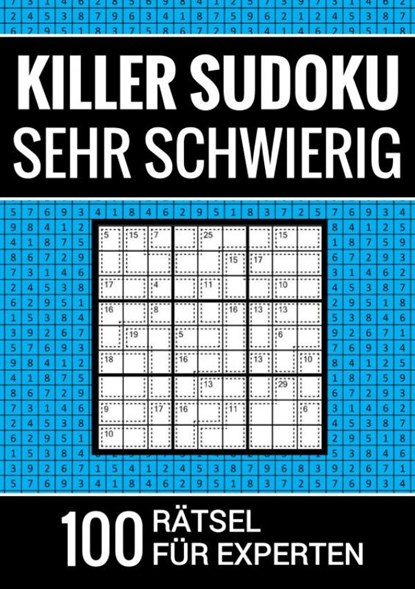 Killer Sudoku sehr schwierig - 100 Rätsel für Experten, Sudoku Puzzlebücher - Paperback - 9789403690797