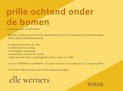 PRILLE OCHTEND ONDER DE BOMEN, ELLE WERNERS - Paperback - 9789403802824