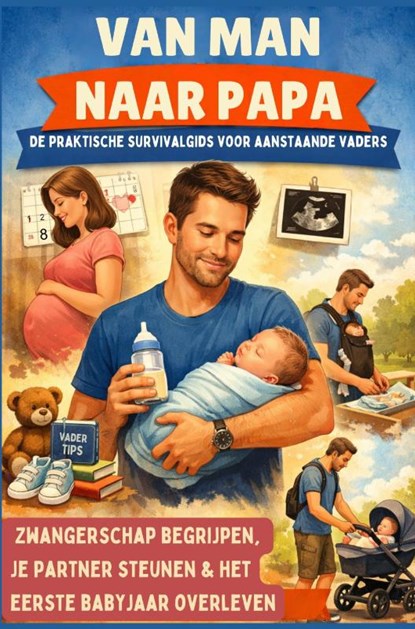 Van man naar papa: De praktische survivalgids voor aanstaande vaders (Hét perfecte cadeau voor toekomstige vaders) –, Isabel Levin - Paperback - 9789403858357