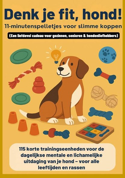 Denk je fit, hond! – 11-minutenspelletjes voor slimme koppen(Een liefdevol cadeau voor gezinnen, senioren & hondenliefhebbers), Mara Fellherz - Paperback - 9789403861500