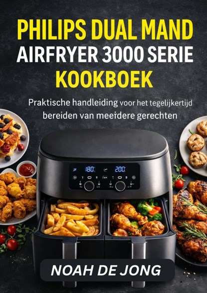 PHILIPS DUAL MAND AIRFRYER 3000 SERIE KOOKBOEK, NOAH DE JONG - Paperback - 9789403866437
