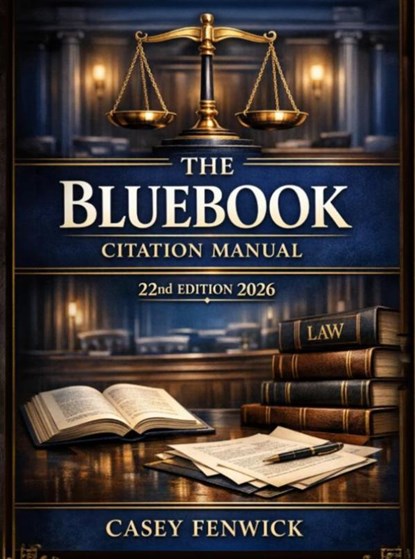 The Bluebook Citation Manual 22nd Edition 2026, Casey Fenwick - Paperback - 9789403870427