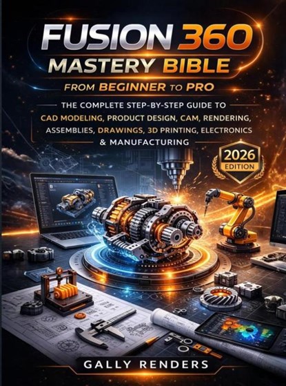 Fusion 360 Mastery Bible From Beginner to Pro, Gally Renders - Paperback - 9789403877075