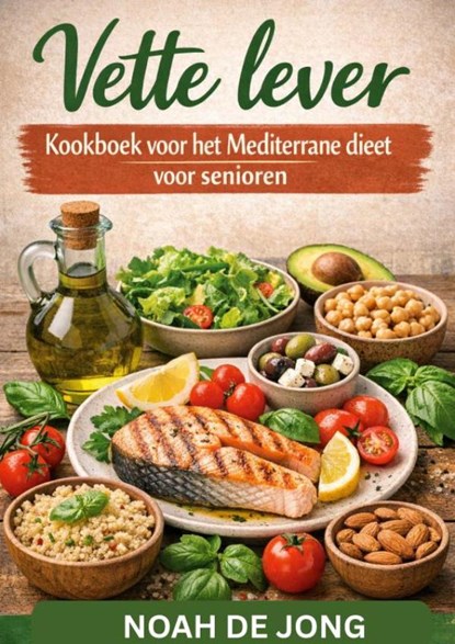 Vette lever Kookboek voor het Mediterrane dieet voor senioren, Noah De JONG - Paperback - 9789403887913