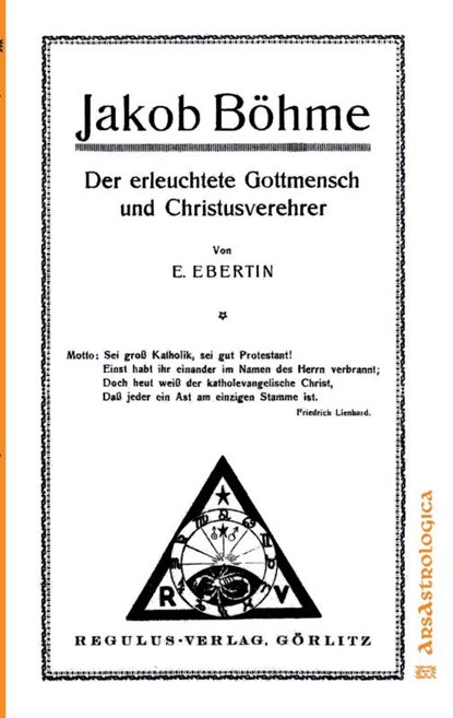 Jakob Böhme, Elsbeth Ebertin - Paperback - 9789403893716