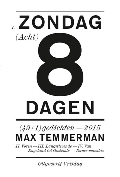 Zondag acht dagen, Max Temmerman - Ebook - 9789460013775