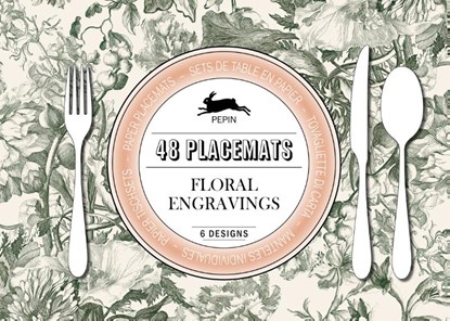48 placemats floral engravings, Pepin van Roojen - Paperback - 9789460097164