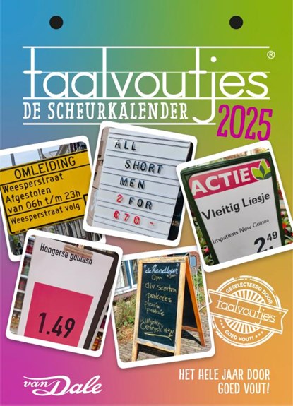 Taalvoutjes - De scheurkalender 2025, Vellah Bogle - Paperback - 9789460776632