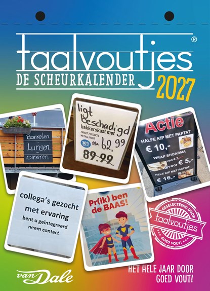 Taalvoutjes - de scheurkalender 2027, Vellah Bogle - Paperback - 9789460776922