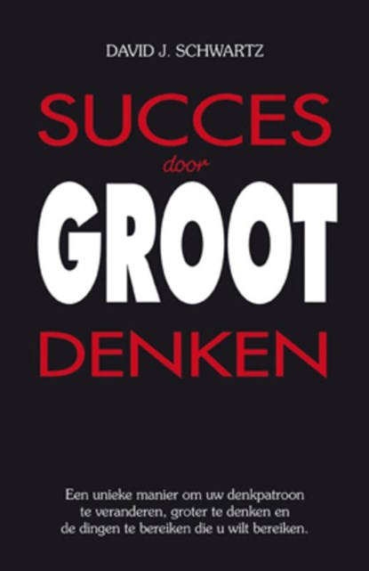 Succes door groot denken, David J. Schwartz - Paperback - 9789460970047