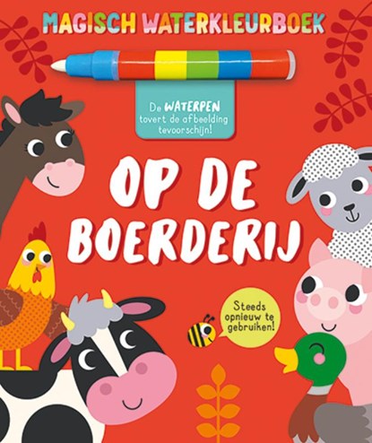 Magisch waterkleurboek - op de boerderij,  - Gebonden - 9789460973765